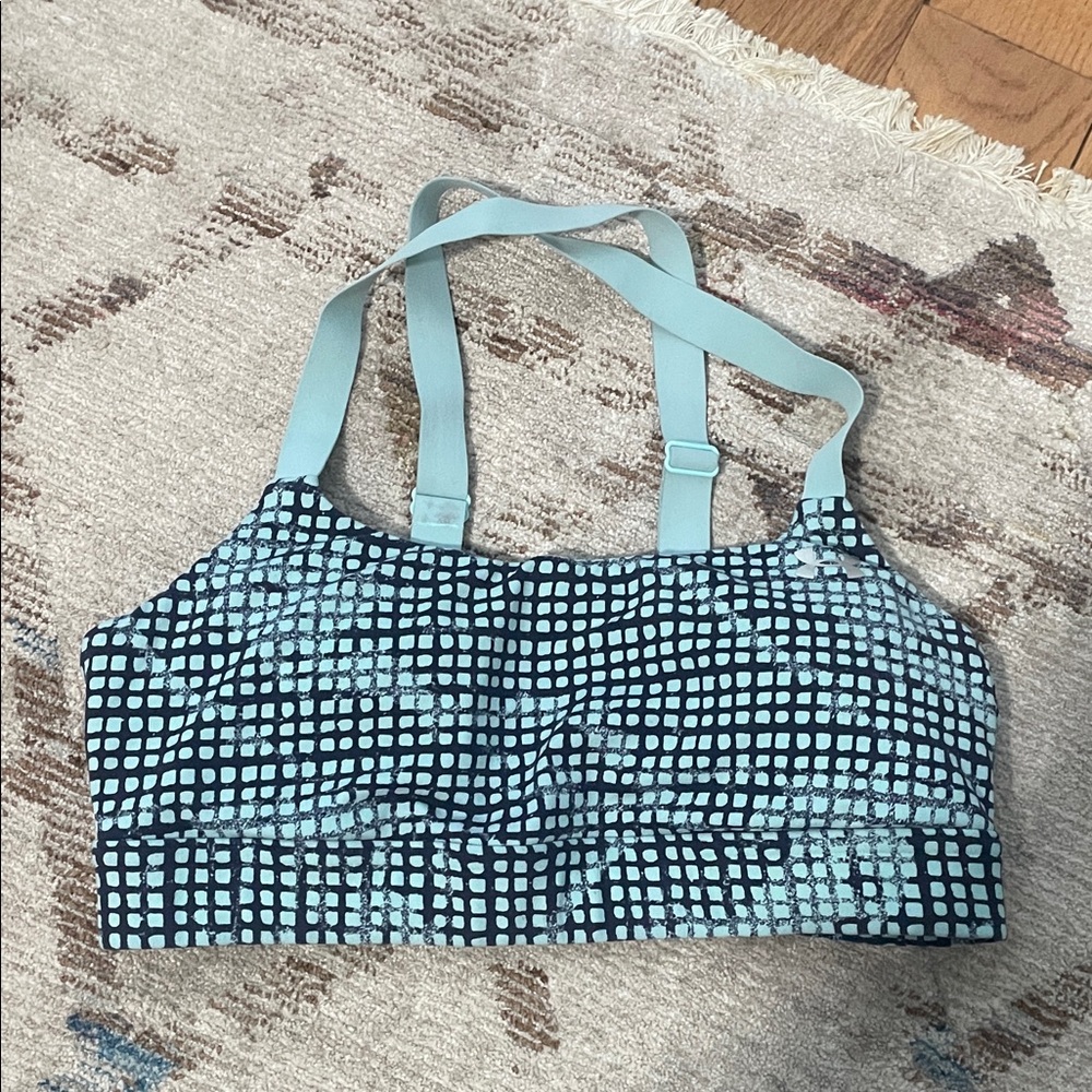 Under Armour Teal and Black Sports Bra